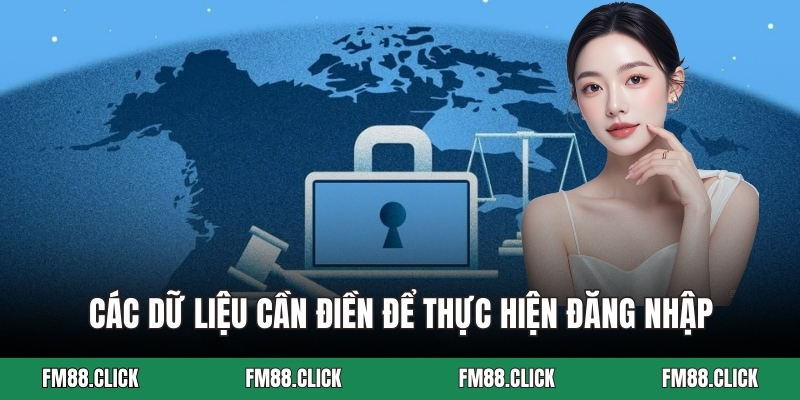 Các dữ liệu cần điền để thực hiện đăng nhập